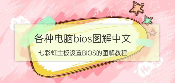 各种电脑bios图解中文 七彩虹主板设置BIOS的图解教程？